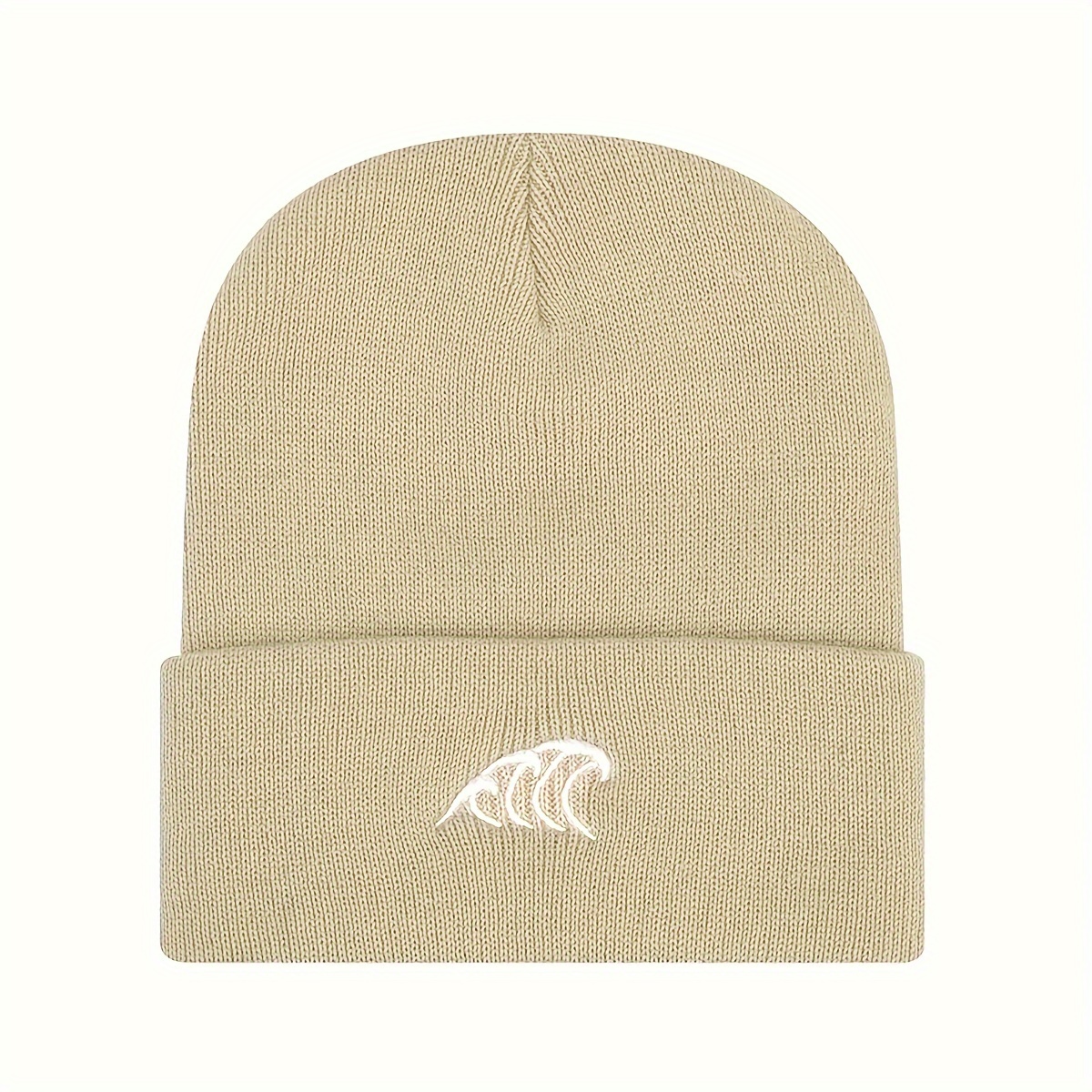 Unisex Casual Simple Style Sea Wave Embroidery Eaveless Beanie Hat display picture 10