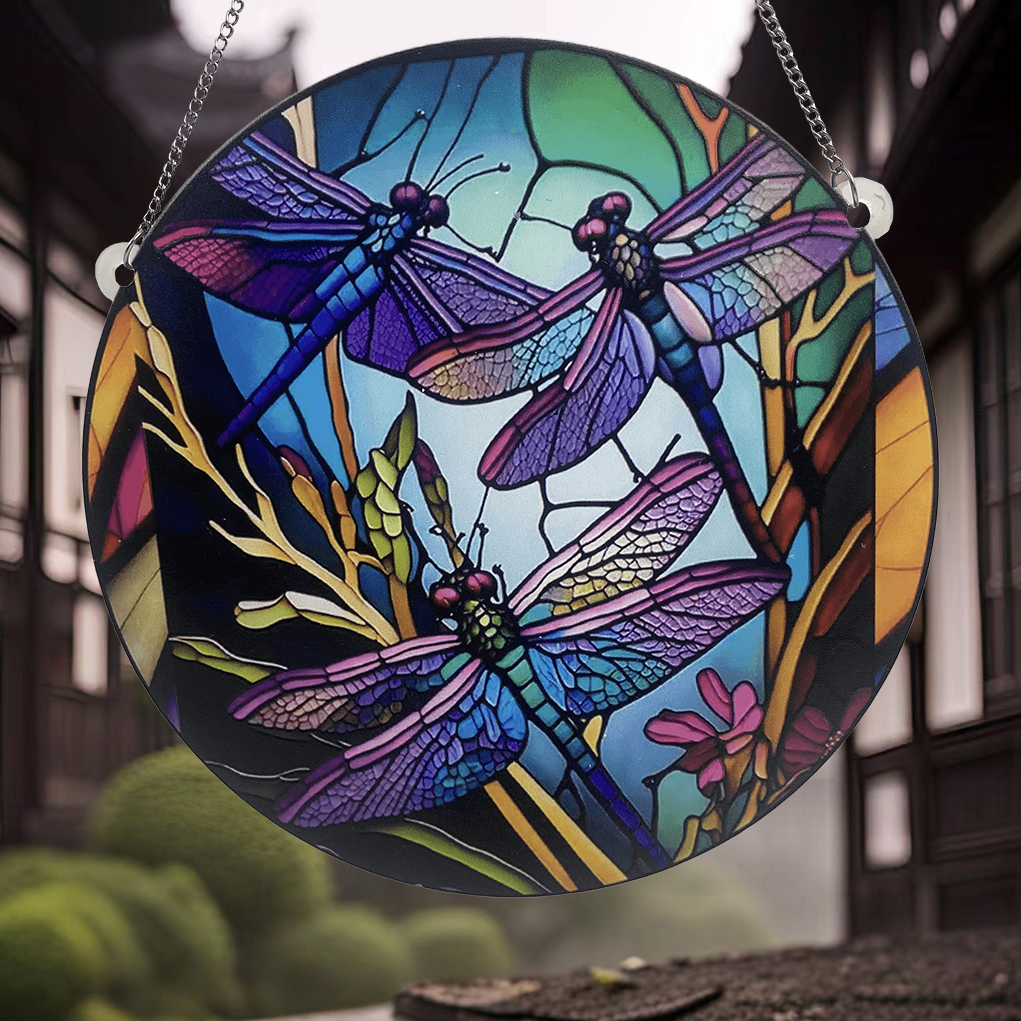 Cute Pastoral Dragonfly Arylic Pendant Artificial Decorations display picture 1
