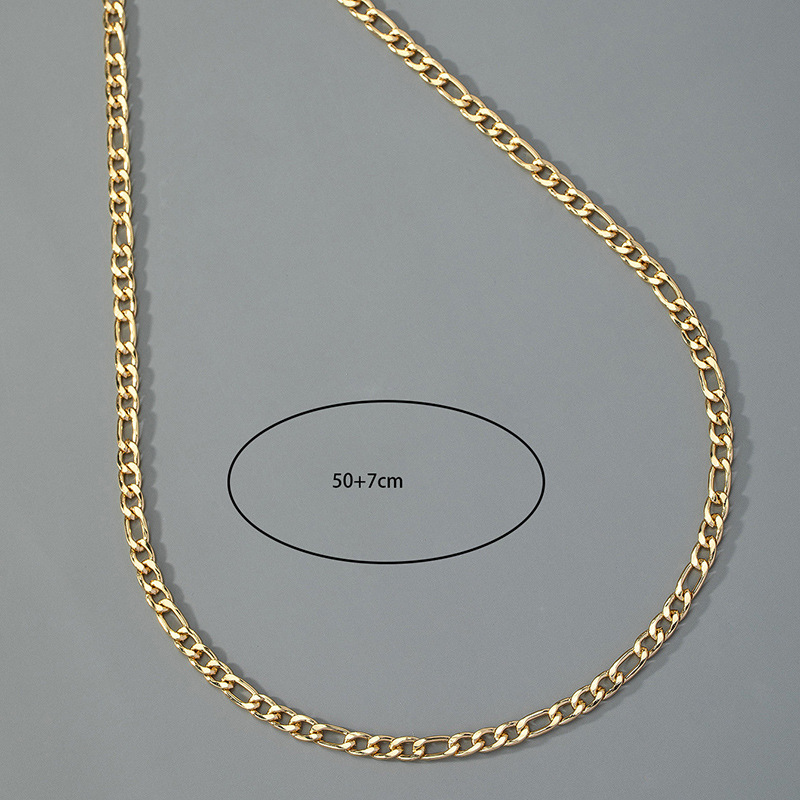 Vintage-stil Geometrisch Einfarbig Metall Überzug Kette Unisex Halskette display picture 2