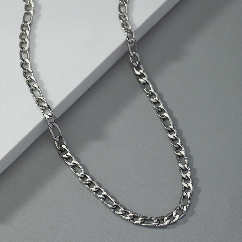 Vintage-stil Geometrisch Einfarbig Metall Überzug Kette Unisex Halskette display picture 5