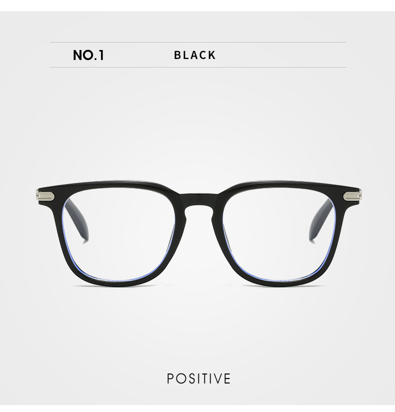 Business Basic Solid Color Ac Square Full Frame Optical Glasses display picture 10