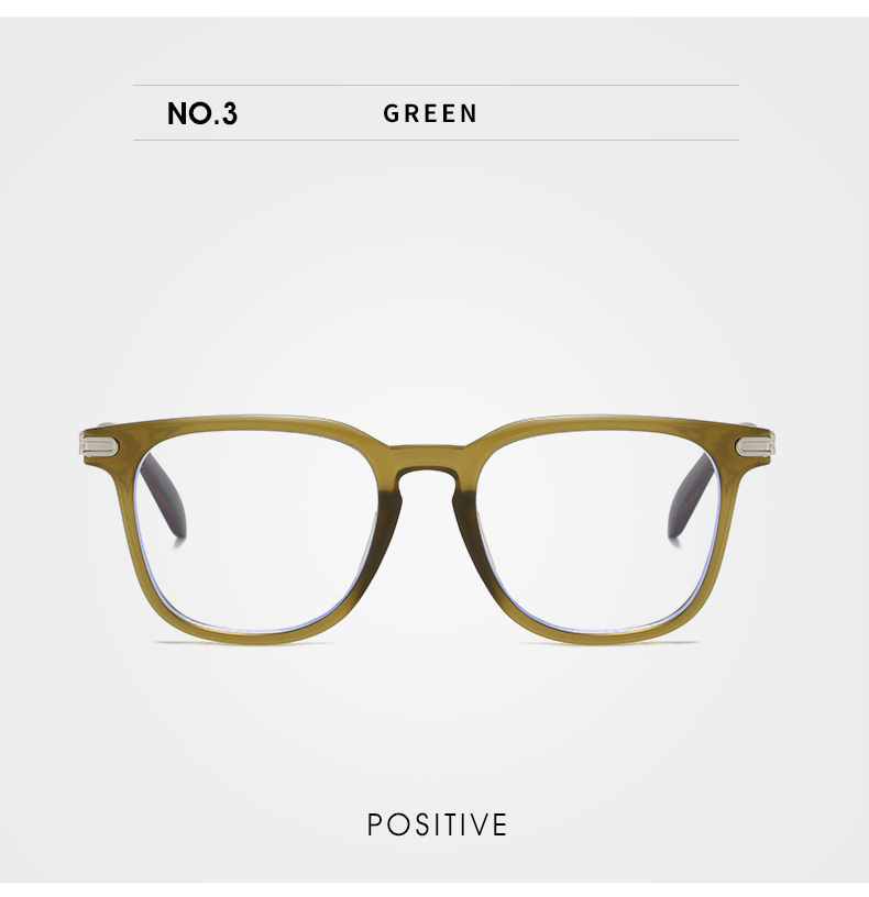 Business Basic Solid Color Ac Square Full Frame Optical Glasses display picture 15