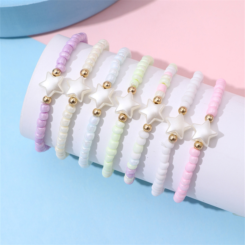Cute Sweet Star Plastic Beaded Women's Bracelets display picture 1
