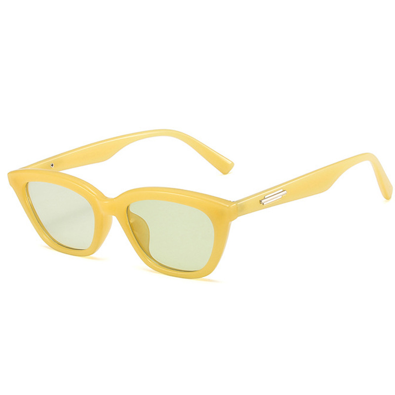 Simple Style Commute Color Block Ac Cat Eye Full Frame Women's Sunglasses display picture 3