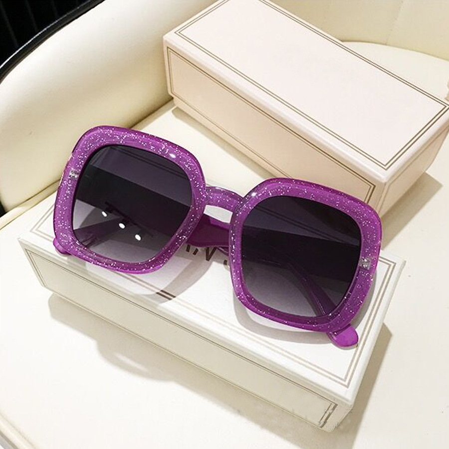 Elegant Classic Style Color Block Pc Square Full Frame Women's Sunglasses display picture 3