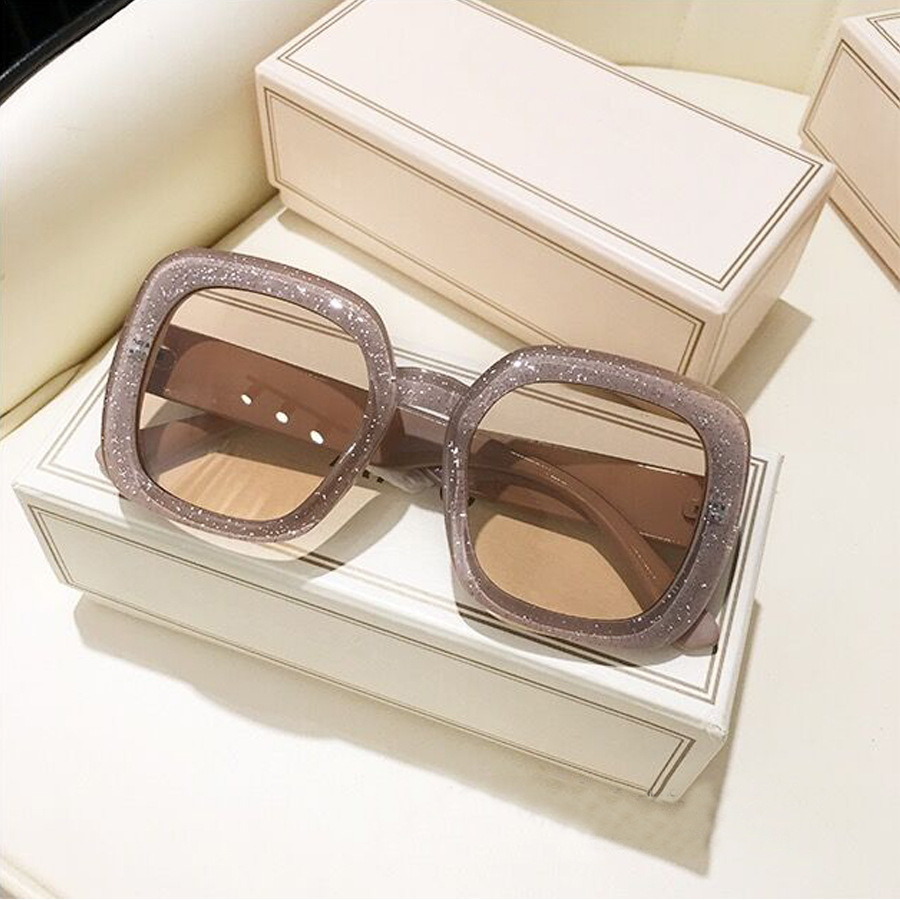 Elegant Classic Style Color Block Pc Square Full Frame Women's Sunglasses display picture 6