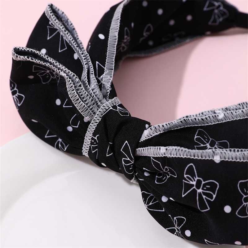 Princess Sweet Solid Color Cloth Bowknot Hair Band display picture 5