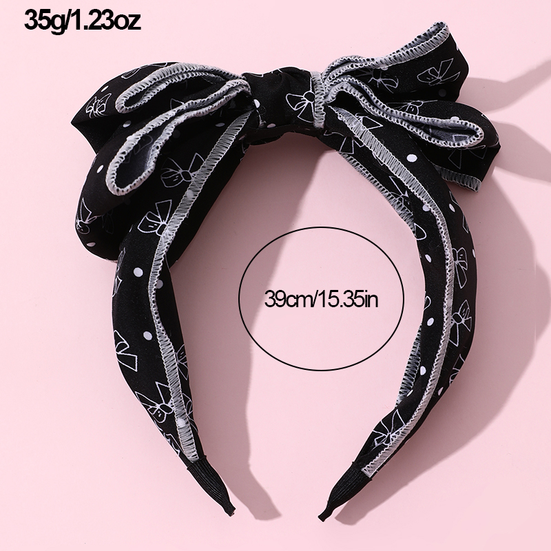 Princess Sweet Solid Color Cloth Bowknot Hair Band display picture 7