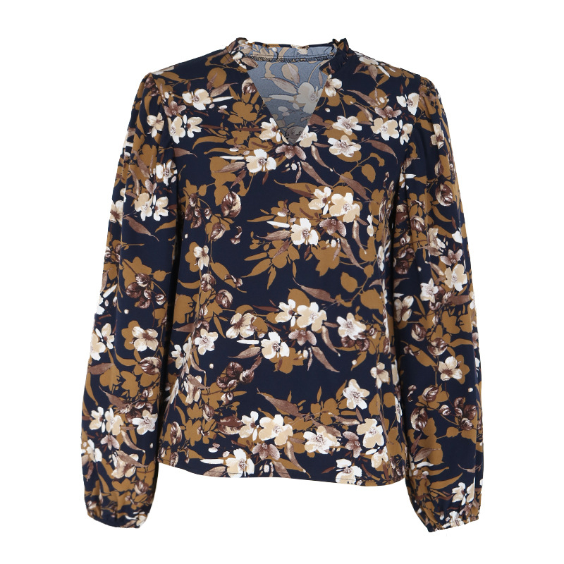 Women's Blouse Long Sleeve Blouses Printing Casual Vintage Style Flower display picture 10