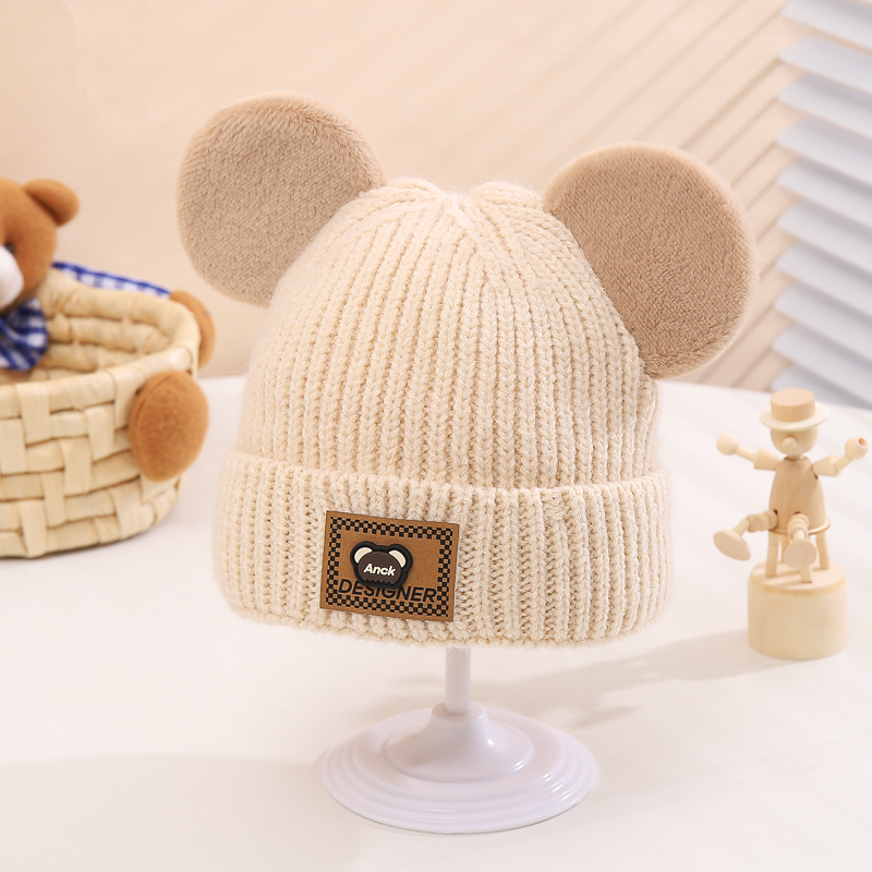 Children Unisex Casual Cute Simple Style Bear Wool Cap display picture 7