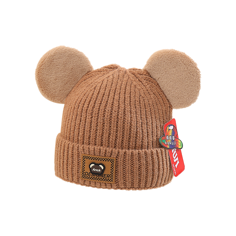Children Unisex Casual Cute Simple Style Bear Wool Cap display picture 13