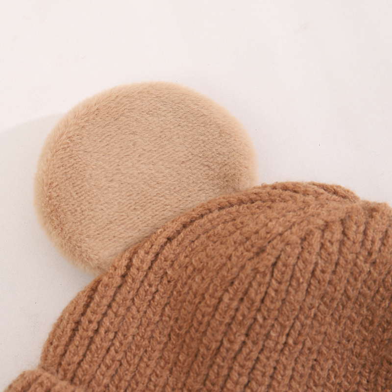 Children Unisex Casual Cute Simple Style Bear Wool Cap display picture 11