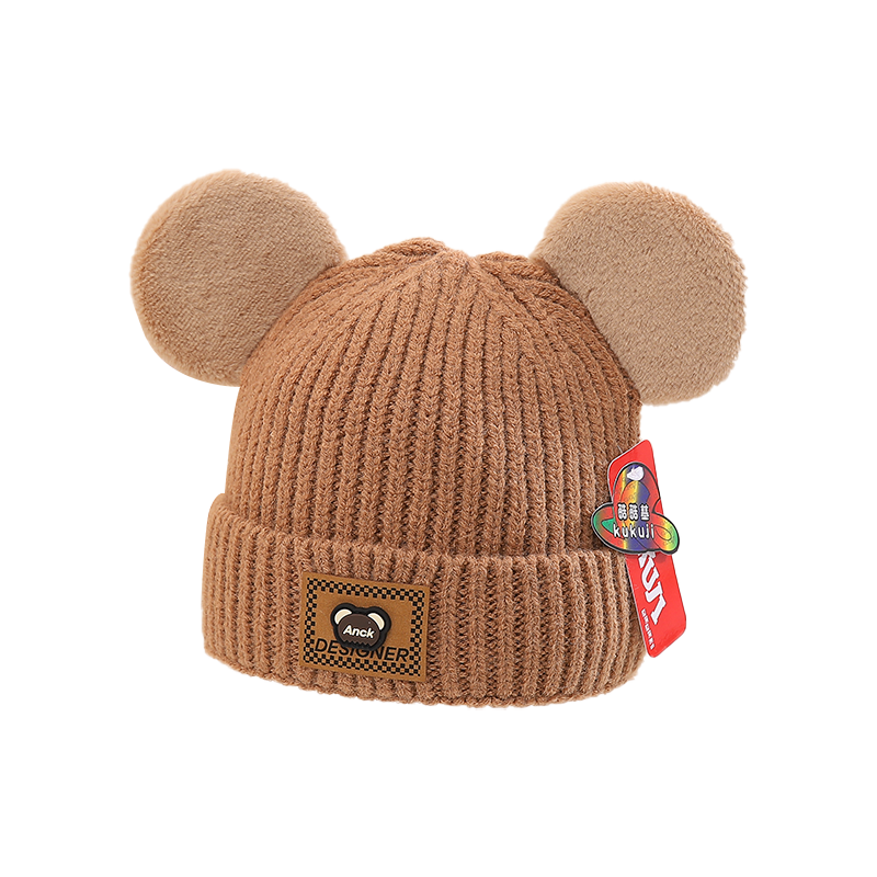 Children Unisex Casual Cute Simple Style Bear Wool Cap display picture 14