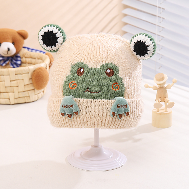 Children Unisex Cartoon Style Cute Frog Wool Cap display picture 9