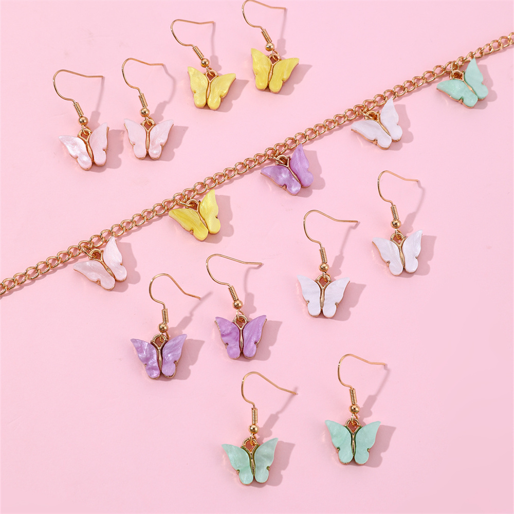 Cute Sweet Butterfly Alloy Girl's Jewelry Set display picture 5