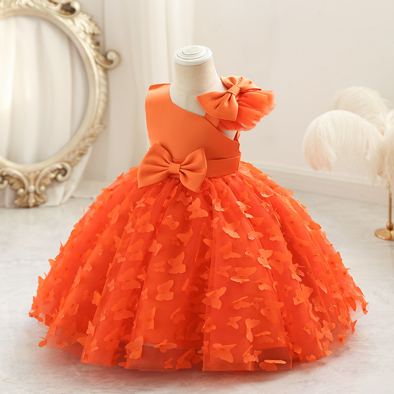 Elegante Princesa Color Sólido Poliéster Vestidos Para Niñas display picture 2