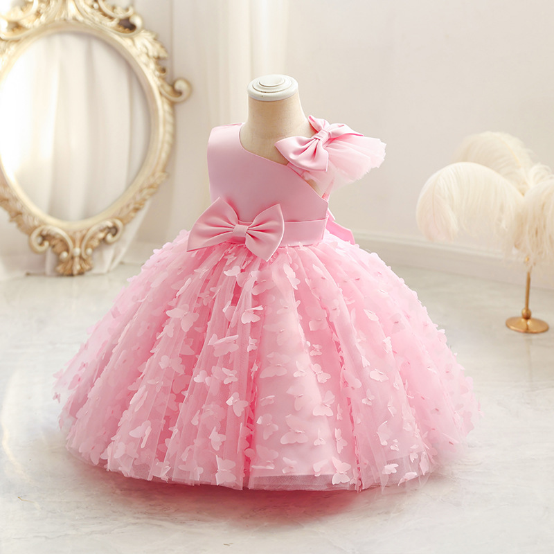 Elegant Prinzessin Einfarbig Polyester Mädchen Kleider display picture 1