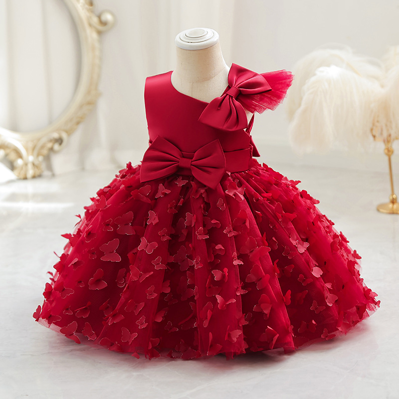 Elegant Princess Solid Color Polyester Girls Dresses display picture 6