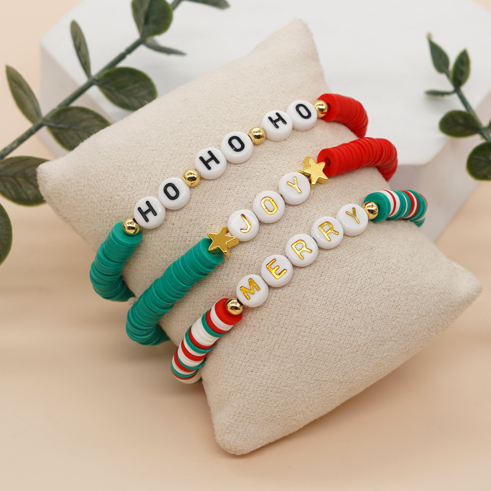 Cute Letter Soft Clay Wholesale Bracelets display picture 2