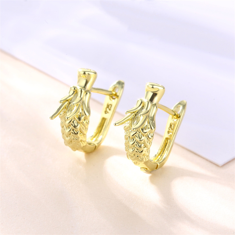 1 Pair Basic Retro Heart Shape Bow Knot Plating Copper Alloy Brass 14K Gold Plated Ear Studs display picture 15