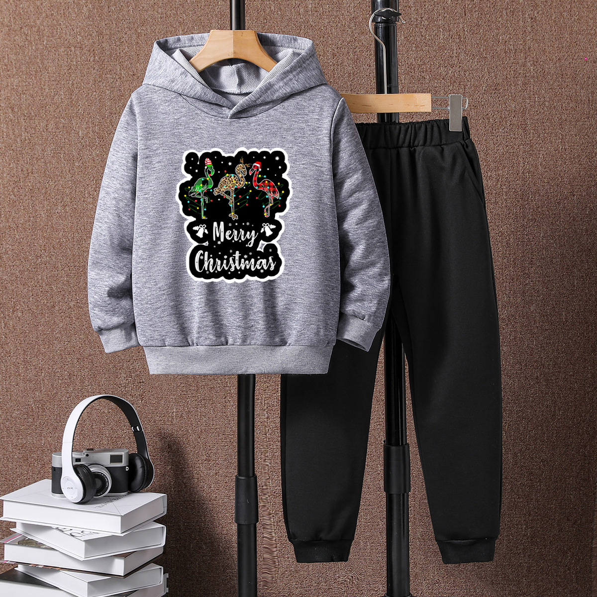 Christmas Casual Cartoon Polyester Boys Clothing Sets display picture 1