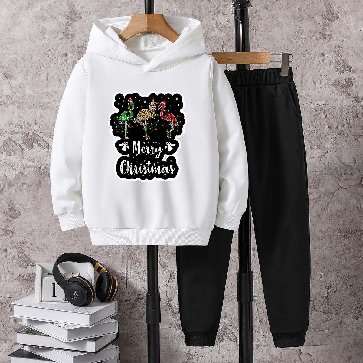 Christmas Casual Cartoon Polyester Boys Clothing Sets display picture 3