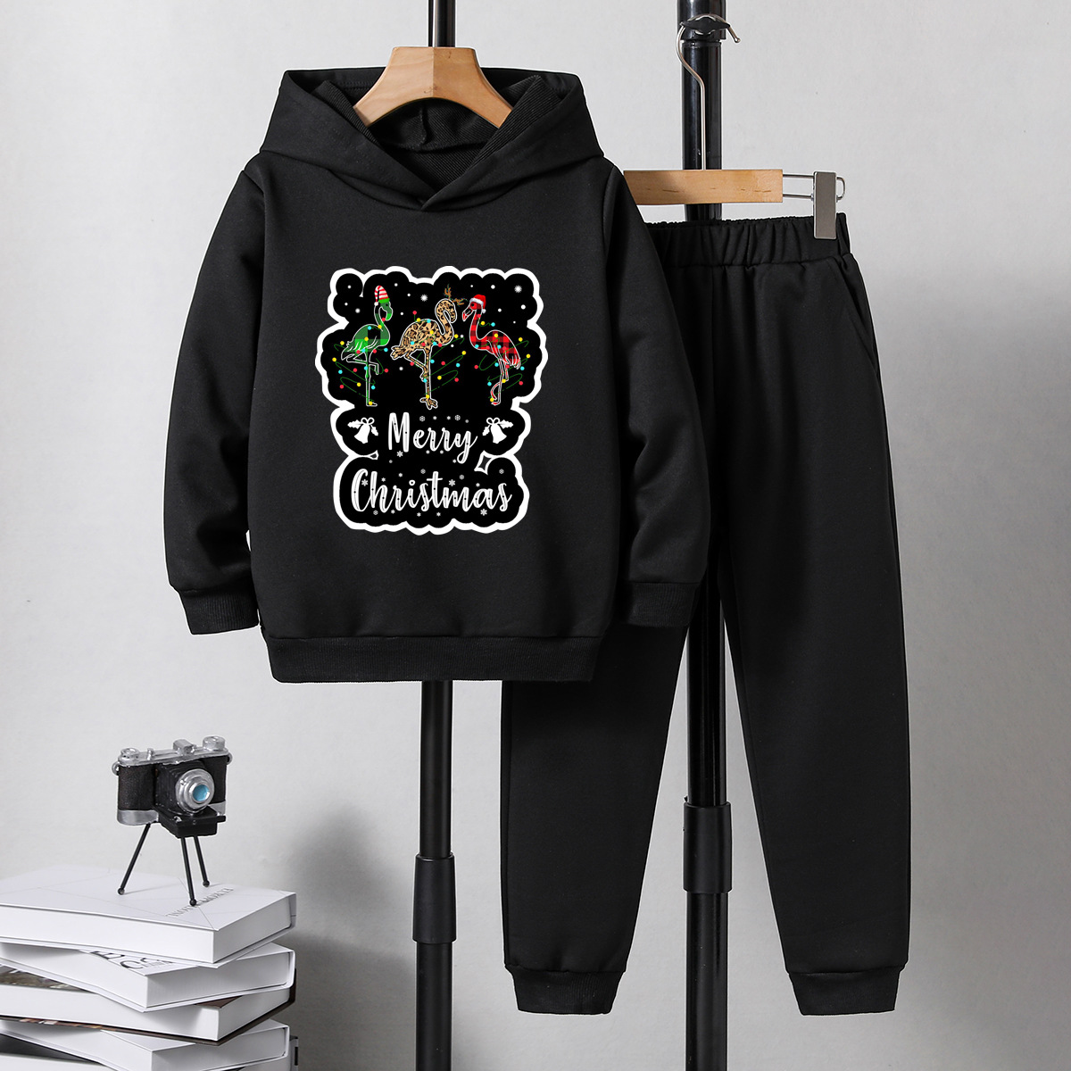 Christmas Casual Cartoon Polyester Boys Clothing Sets display picture 5