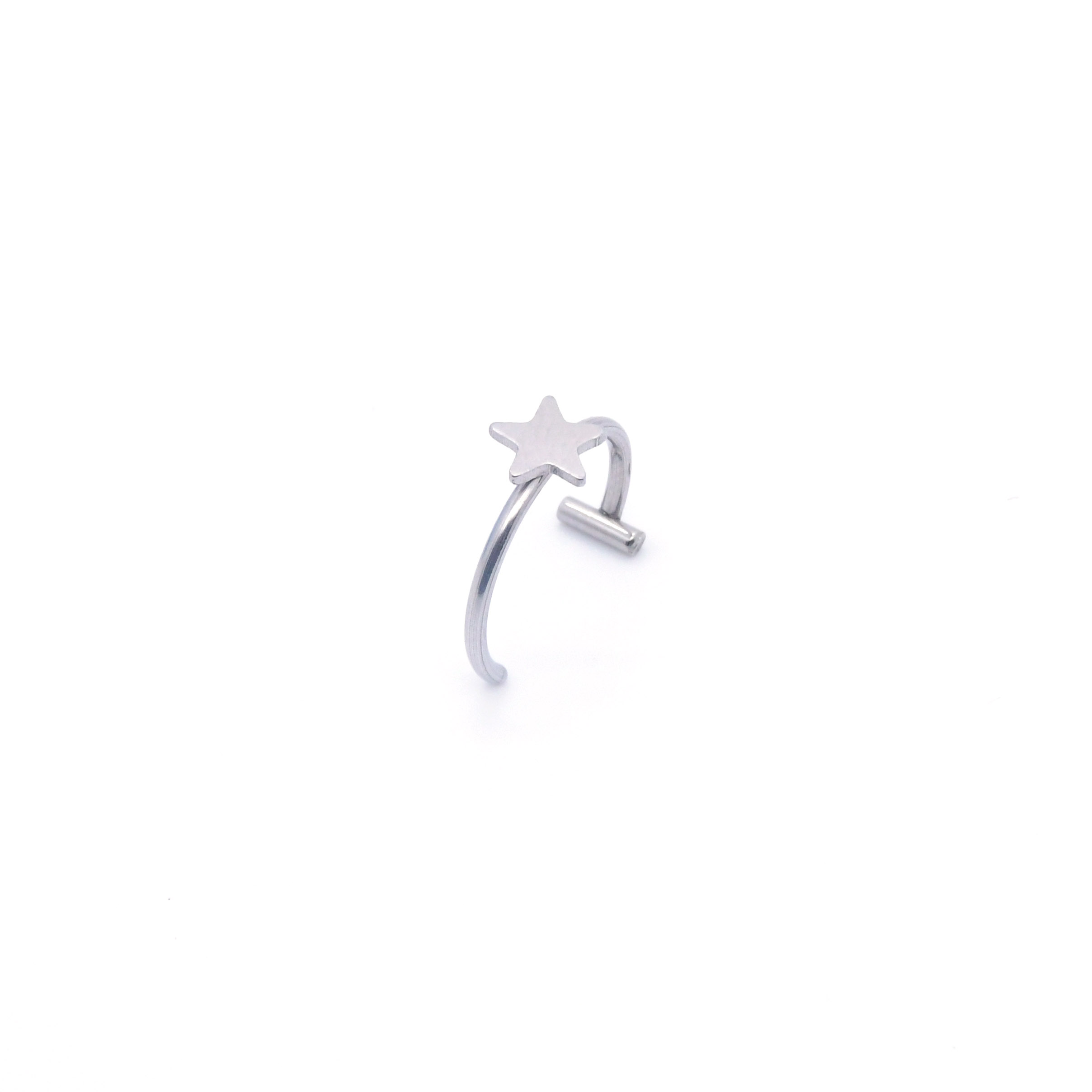 Simple Style Cross Stainless Steel Polishing Lip Stud display picture 8