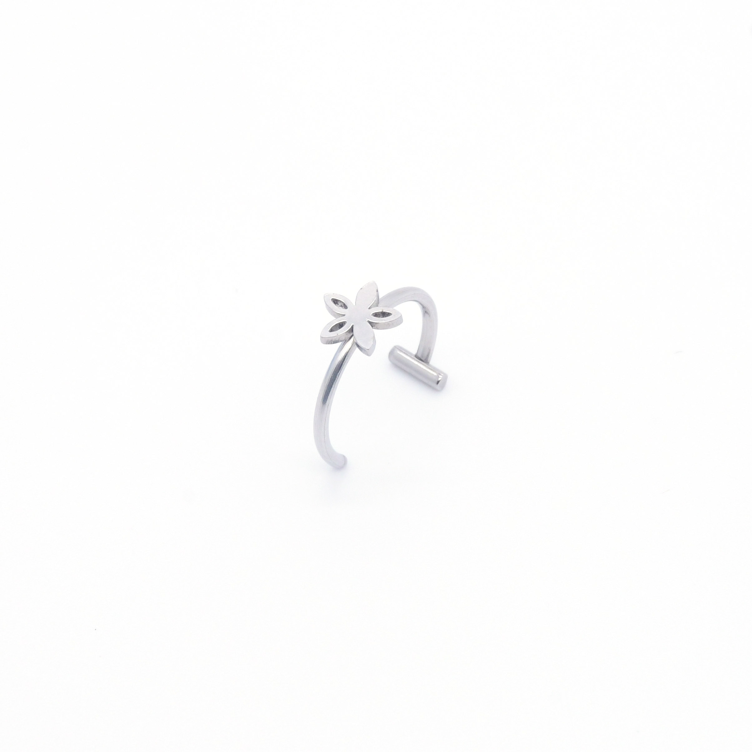 Simple Style Cross Stainless Steel Polishing Lip Stud display picture 12