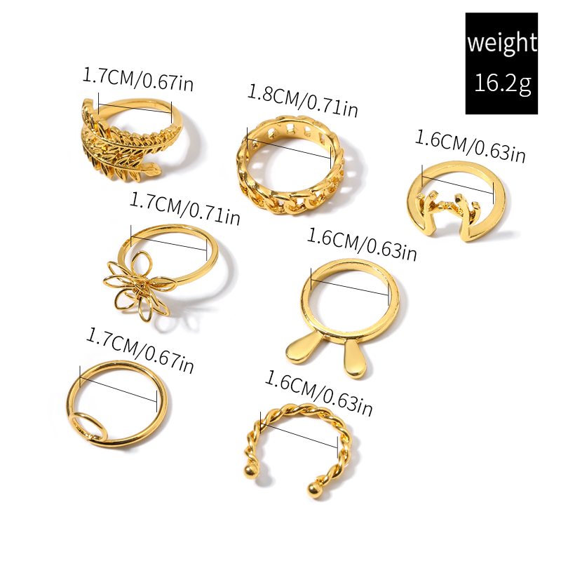 Simple Style Classic Style Rabbit Floral Alloy Hollow Out Women's Rings display picture 2