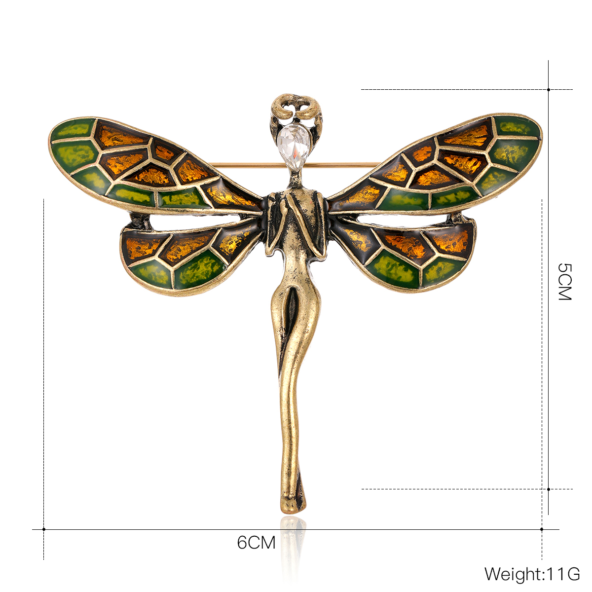 Streetwear Tortoise Animal Dragonfly Alloy Inlay Rhinestones Unisex Brooches display picture 9