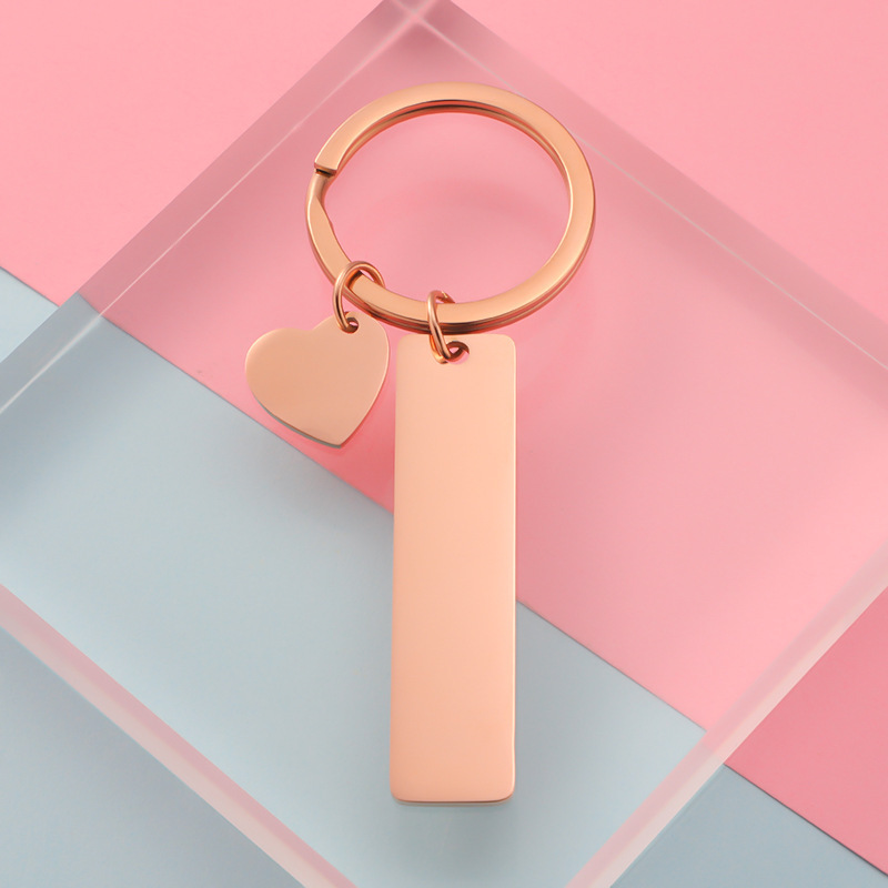 Einfacher Stil Koreanische Art Einfarbig Rostfreier Stahl Keiner Frau Taschenanhänger Schlüsselbund display picture 4