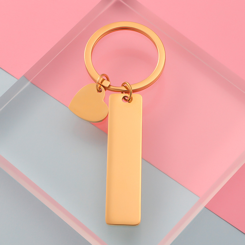 Einfacher Stil Koreanische Art Einfarbig Rostfreier Stahl Keiner Frau Taschenanhänger Schlüsselbund display picture 5