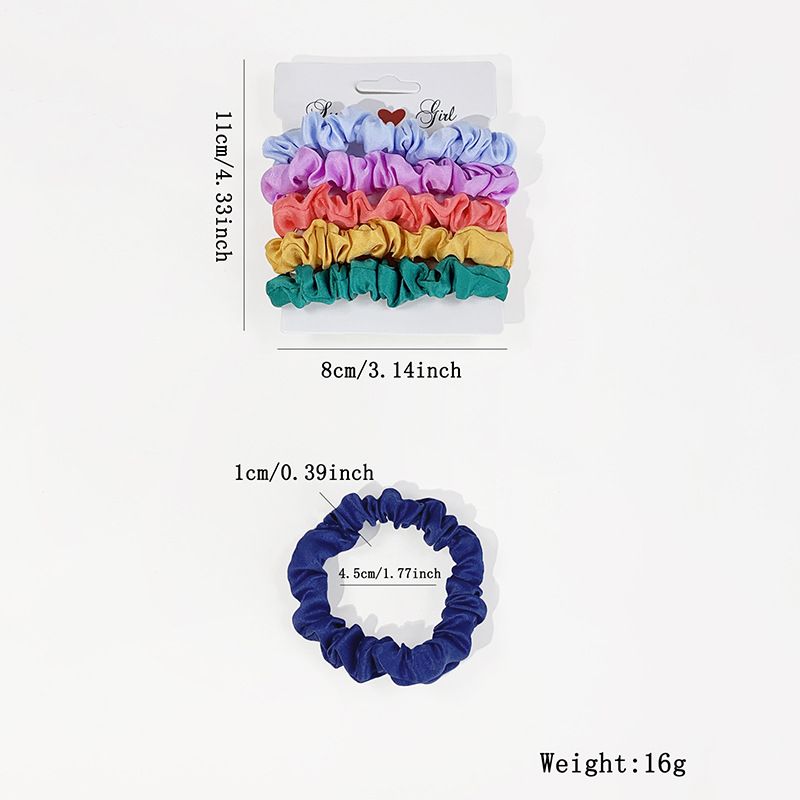 Simple Style Solid Color Cloth Hair Tie display picture 1