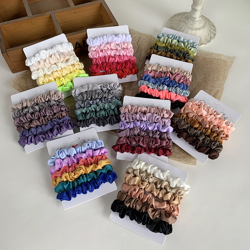 Simple Style Solid Color Cloth Hair Tie display picture 6