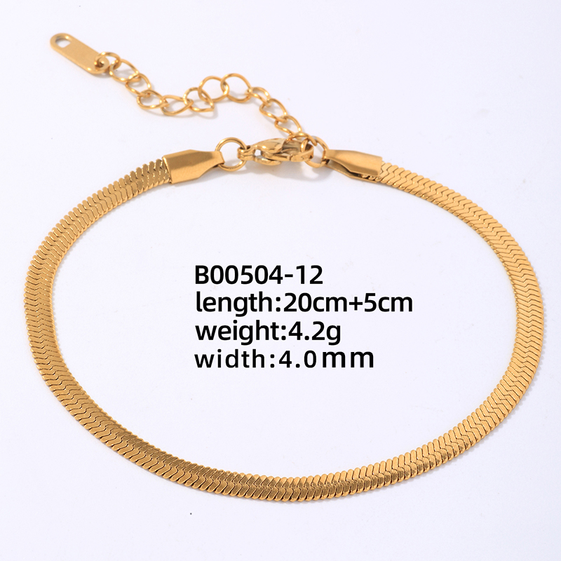 Hip-Hop Simple Style Commute Solid Color 304 Stainless Steel Bracelets In Bulk display picture 8