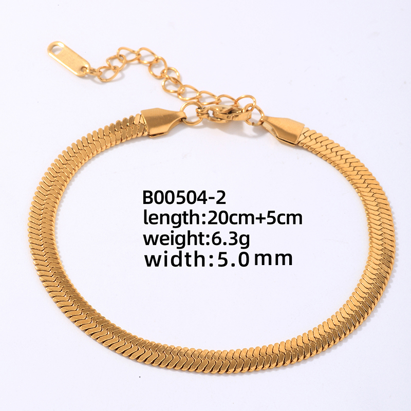 Hip-Hop Simple Style Commute Solid Color 304 Stainless Steel Bracelets In Bulk display picture 10