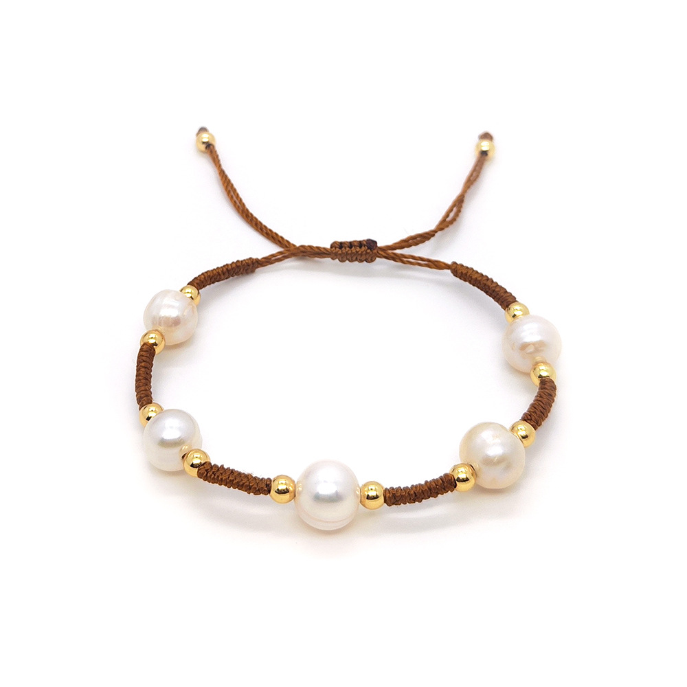 Simple Style Classic Style Geometric Artificial Pearl Mixed Materials Rope Women's Bracelets display picture 5