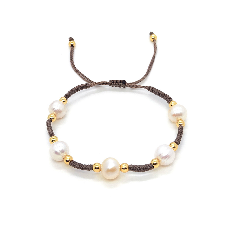 Simple Style Classic Style Geometric Artificial Pearl Mixed Materials Rope Women's Bracelets display picture 6
