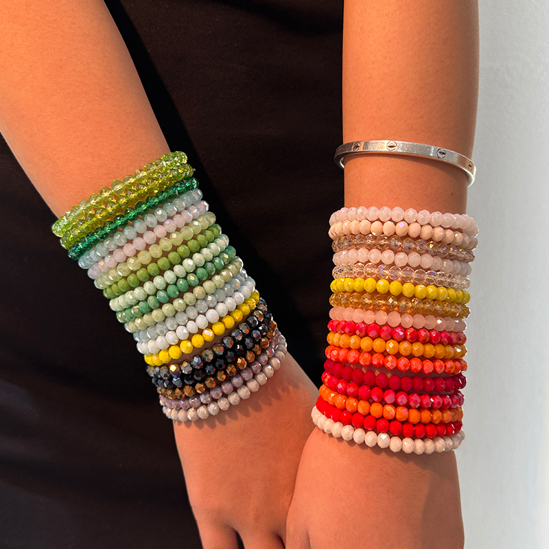 Casual Simple Style Commute Solid Color Artificial Crystal Wholesale Bracelets display picture 3