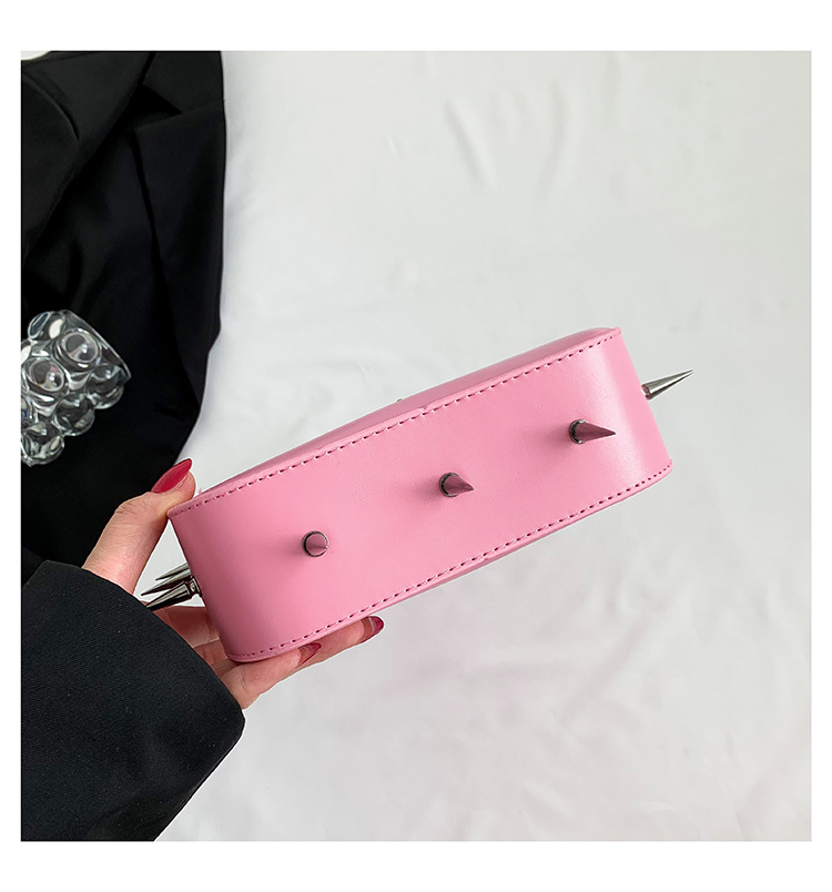 Women's All Seasons Pu Leather Cross Solid Color Streetwear Square Magnetic Buckle Handbag Square Bag display picture 13