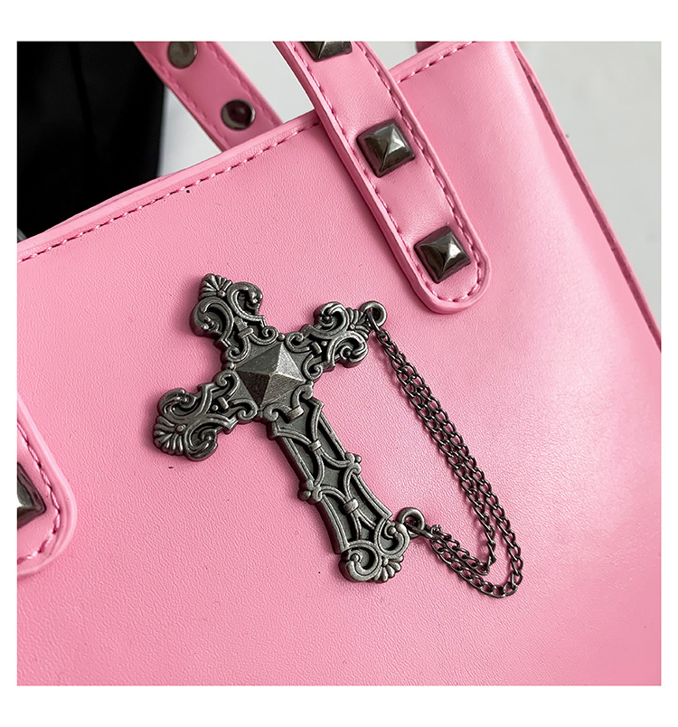 Women's All Seasons Pu Leather Cross Solid Color Streetwear Square Magnetic Buckle Handbag Square Bag display picture 15