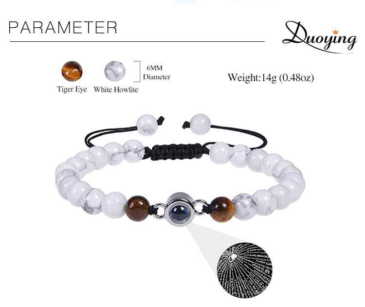 Simple Style Classic Style Geometric Natural Stone Unisex Bracelets display picture 1
