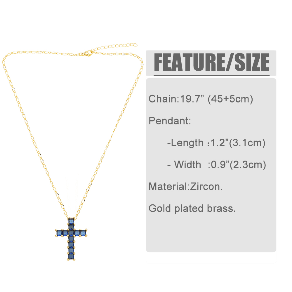 Style Simple Traverser Le Cuivre Placage Incruster Zircon Plaqué Or 18k Collier Pendentif display picture 1