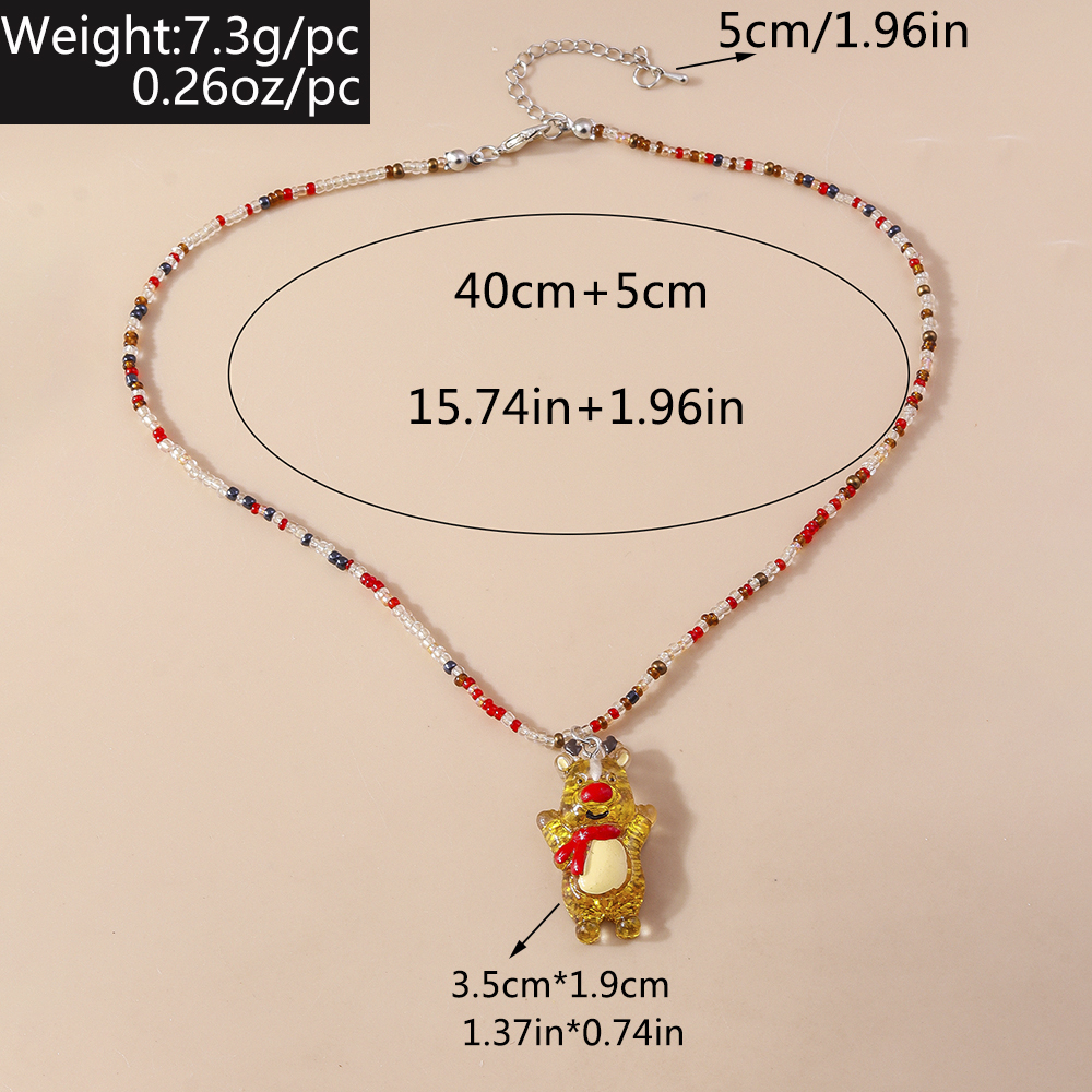 Cute Elk Glass Wholesale Pendant Necklace display picture 4