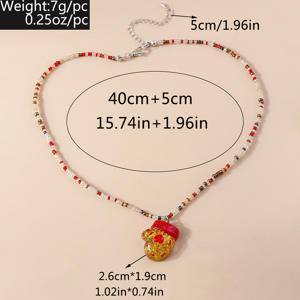 Cute Elk Glass Wholesale Pendant Necklace display picture 6