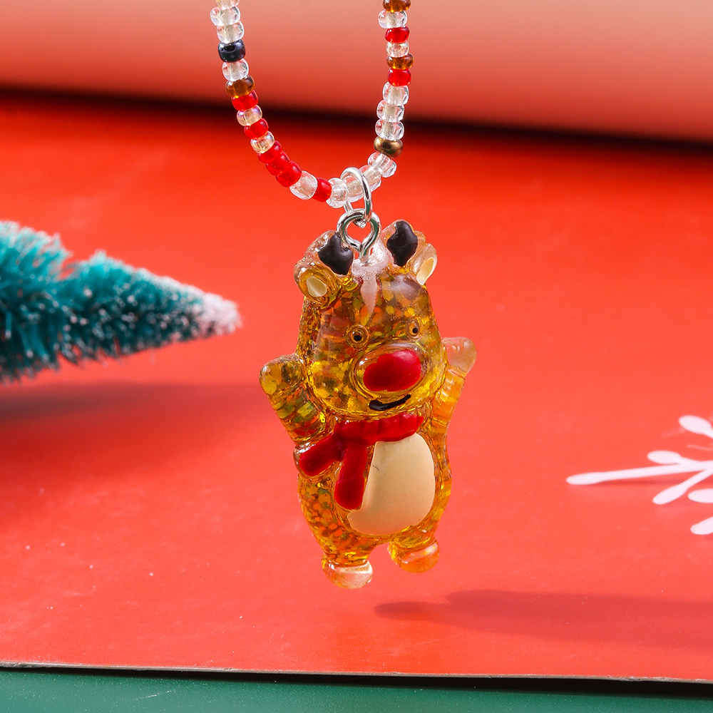 Cute Elk Glass Wholesale Pendant Necklace display picture 15