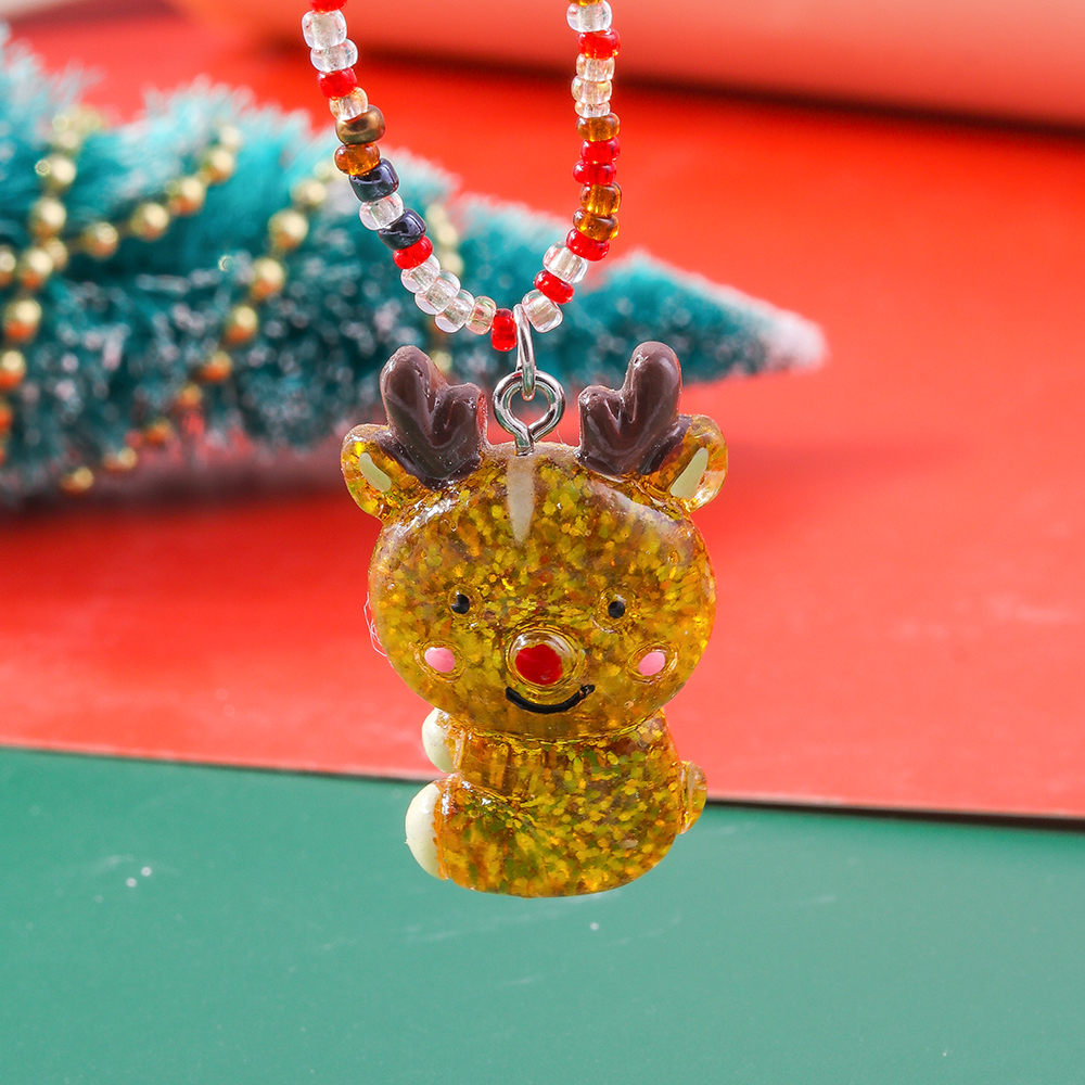 Cute Elk Glass Wholesale Pendant Necklace display picture 16