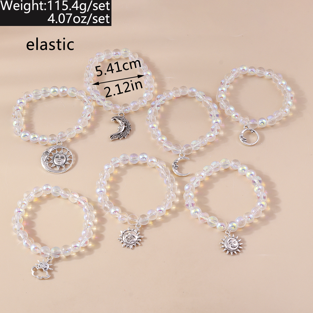 Vacation Moon Plastic Beaded Women's Bracelets display picture 3