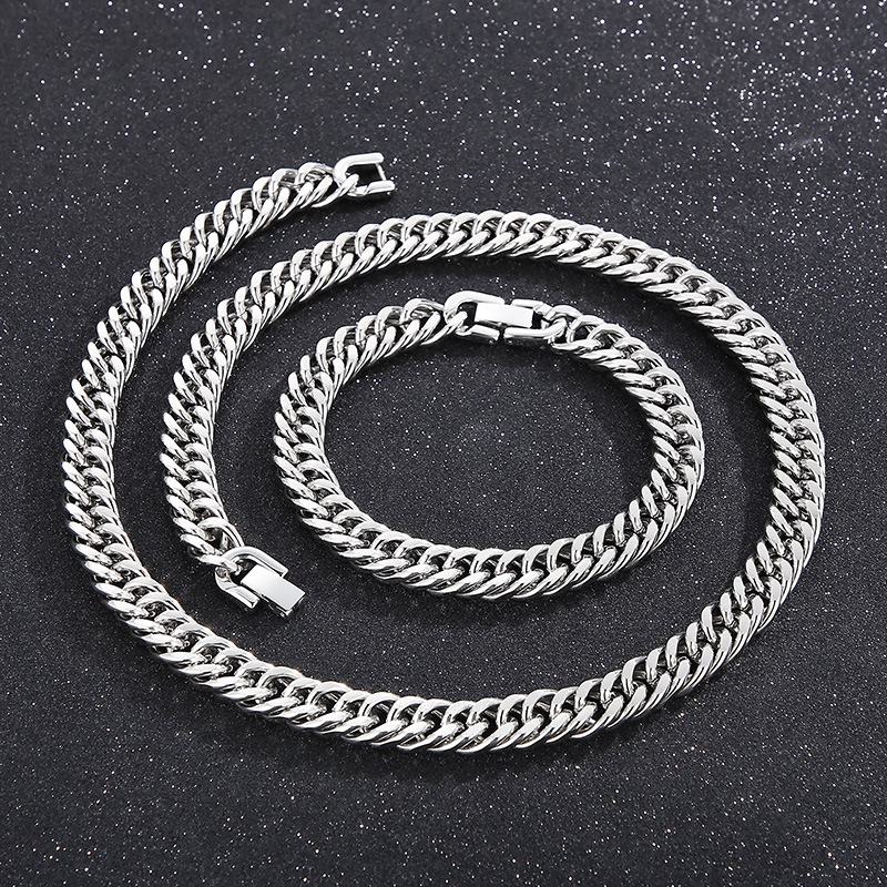 Simple Style Geometric Stainless Steel Bracelets Necklace display picture 2